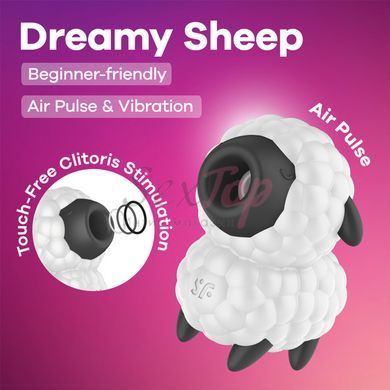Вакуумний кліторальний стимулятор Satisfyer Dreamy Sheep - фото товару 6