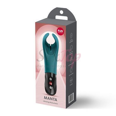 Вибратор для пениса Fun Factory MANTA Bottle Green, подходит для парных игр &mdash;  фото товара 11