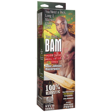 Фаллоимитатор Doc Johnson BAM - Huge 13 Inch Realistic Cock &mdash;  фото товара 3