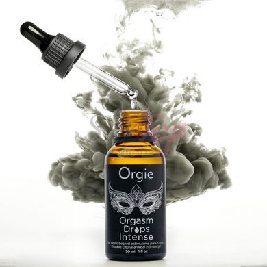 Збуджувальні краплі для клітора Orgie Orgasm Drops Intense, 30 мл, тепло-холод, смак яблука - фото товару 4