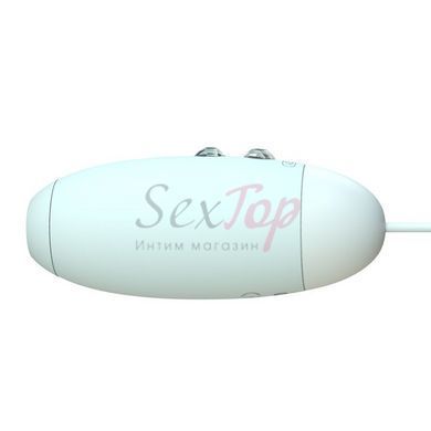 Вакуумний стимулятор з віброяйцем 2-в-1 KISTOY Miss VV Cyan - фото товару 2