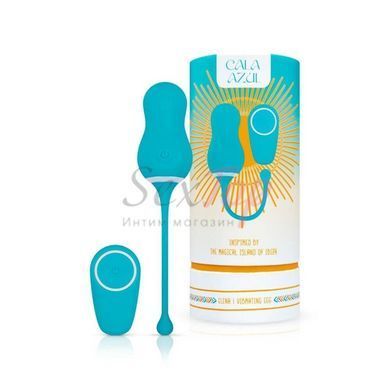 Виброяйцо Cala Azul - Elena Vibrating Egg With Remote Control &mdash;  фото товара 9