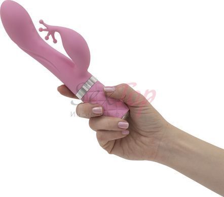 Роскошный вибратор-кролик Pillow Talk - Kinky Pink с кристаллом Сваровски, мощный &mdash;  фото товара 3