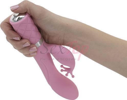 Роскошный вибратор-кролик Pillow Talk - Kinky Pink с кристаллом Сваровски, мощный &mdash;  фото товара 4