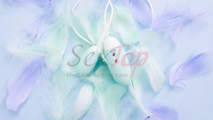Вакуумний стимулятор з віброяйцем 2-в-1 KISTOY Miss VV Cyan - фото товару 5