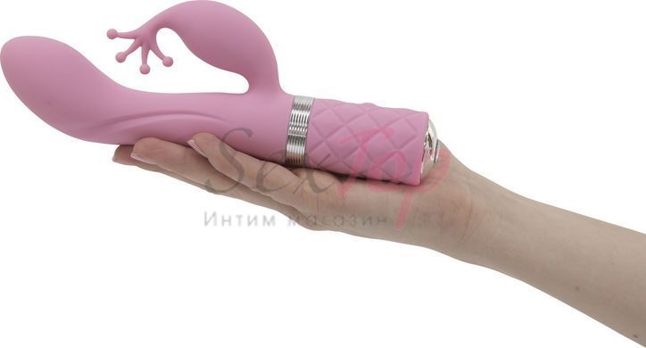 Роскошный вибратор-кролик Pillow Talk - Kinky Pink с кристаллом Сваровски, мощный &mdash;  фото товара 5