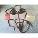 Кожаный черный женский БДСМ комплект Bdsm4u размеры S/M &mdash; фото 3 из 3