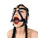 Кляп-маска с силиконовым кольцом Art of Sex - Tamer, Натуральная кожа, цвет Черный SO9664 фото 1