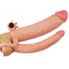 Подвійна насадка подвійна з вібрацією Pleasure X Tender Vibrating Double Penis Sleeve IXI58546 фото 2