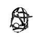 Кляп-маска с силиконовым кольцом Art of Sex - Tamer, Натуральная кожа, цвет Черный SO9664 фото 2