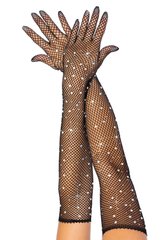 Довгі рукавички Leg Avenue Rhinestone opera length gloves SO9096 фото