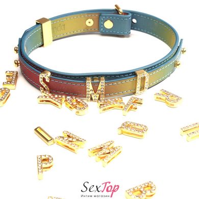 Нашийник LOCKINK Multi-color DIY Alphabet Collar - SX0899