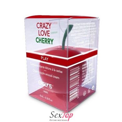 Возбуждающий крем для сосков EXSENS Crazy Love Cherry (8 мл) с жожоба и маслом ши, съедобный SO3334 фото