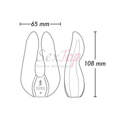 Вибратор для клитора Shunga Aiko Light Pink, гибкие кончики &mdash;  фото товара 4