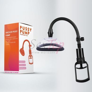 Вакуумна помпа для вульви Pussy Pump Premium Fun розмір L (13 см) - фото товару 4