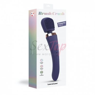 Вибромассажер с силиконовой щеточкой Love to Love Brush Crush &ndash; Midnight Indigo &mdash;  фото товара 6
