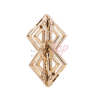 Зажимы для сосков с легкой подвеской LOCKINK Adjustable Nipple Clamps with Light Pendant - Golden &mdash;  фото товара 6