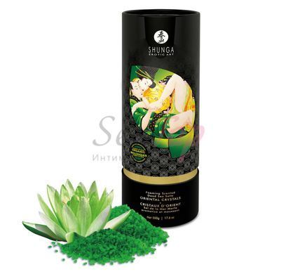 Сіль для ванни Shunga Oriental Crystals Bath Salts ORGANIC &ndash; Lotus Flower (500 г) сіль Мертвого моря - фото товару 4