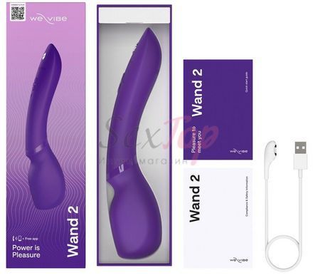 Вібромасажер We-Vibe Wand 2 Purple - фото товару 6