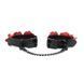 Поножи Liebe Seele Flower Rhythm - Black and Red Leather Flowers Hand Cuffs &mdash; фото 3 из 4