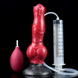 Фаллоимитатор с узлом Realistic Dog Dildo Knot Ejaculation Scarlet &mdash; фото 2 из 10